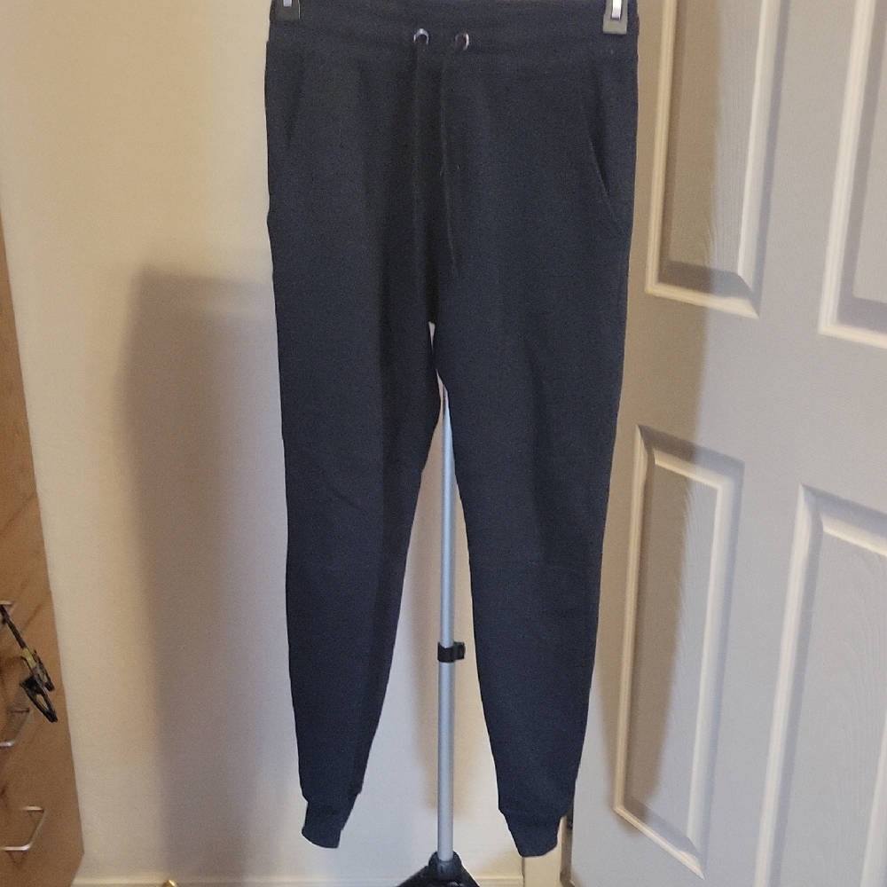 Essentials Black Jogger Sweatpants - Slim Cuffed Fit